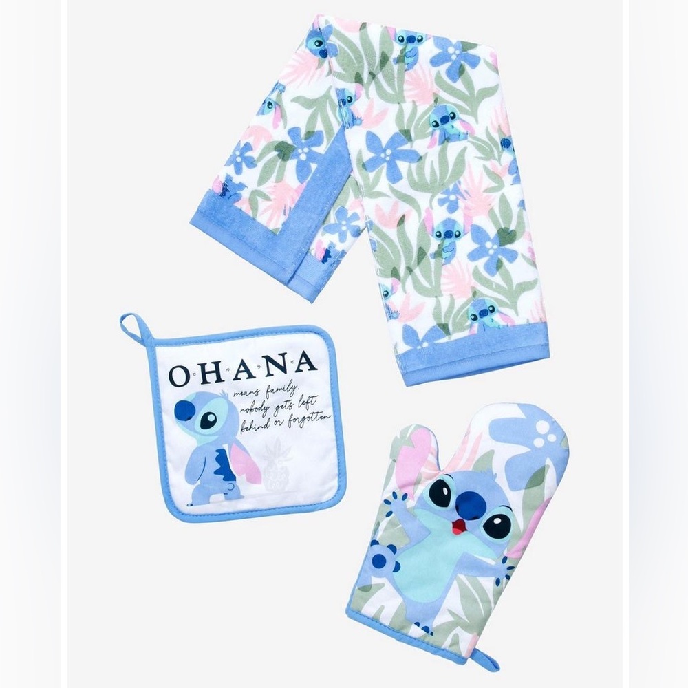 DISNEY LILO & STITCH Ohana 3 PC. KITCHEN SET!